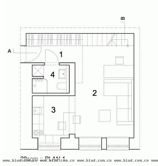 空间极致利用 波兰29平蜗居房收纳典范