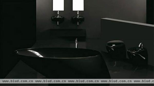 色彩大不同之黑色浴室家居设计