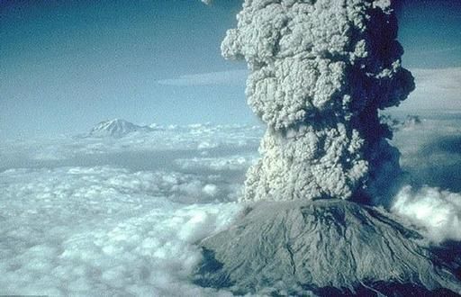 1980年，圣海伦斯火山喷发