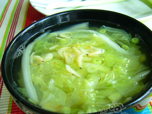 养生食谱:白菜姜葱汤 2011